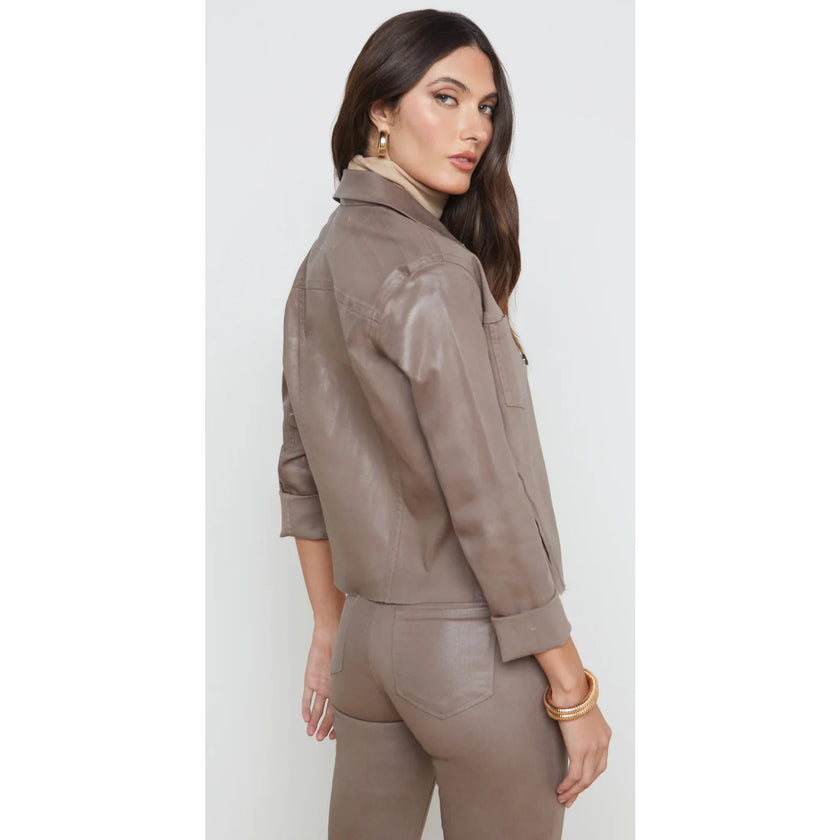 L’AGENCE Janelle Slim Raw Jacket – Medium (NWT)