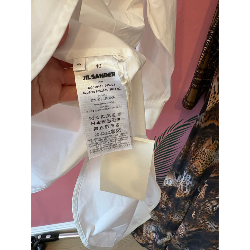 Jill Sander Heavy Organic Cotton Poplin Dress, NWT, Size: 40