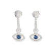 With Love Darling, Sparkly Eye Hoop Earring, NWT, Silver