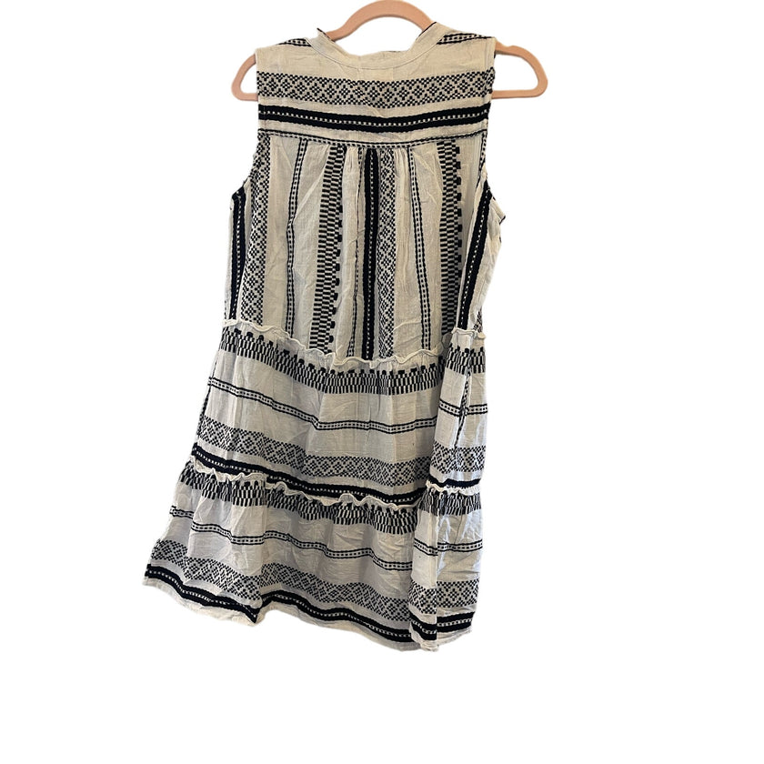 Elan Stripped Sleeveless A-Line Mini Dress, NWT, Size: Large