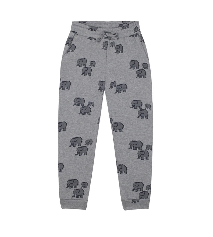 Antebies Elephant Print Jogger Pants, Organic Cotton, NWT, Multiple Sizes