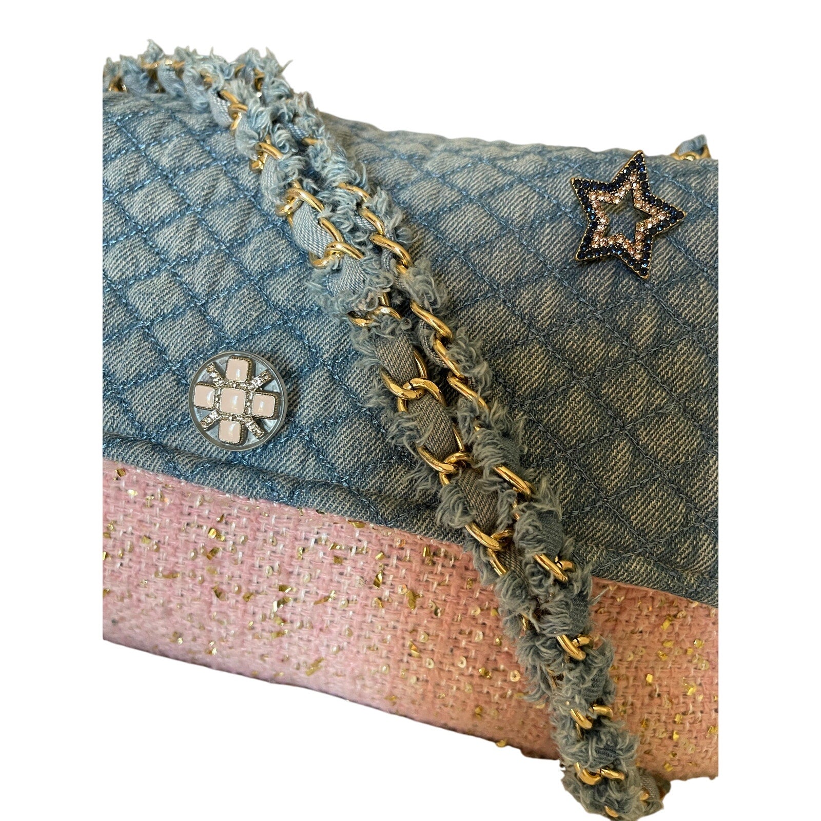 "Étoile de Minime" Upcycled Couture Tweed Bag
