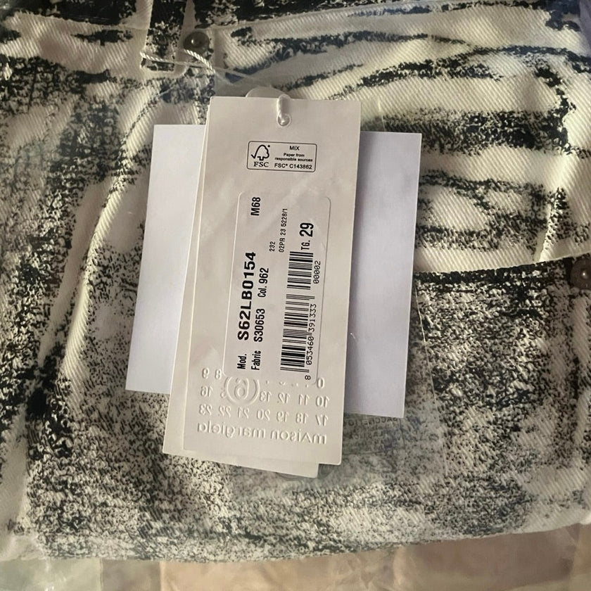 MM6 Maison Margiela Graphic Print Tapered Leg Trousers