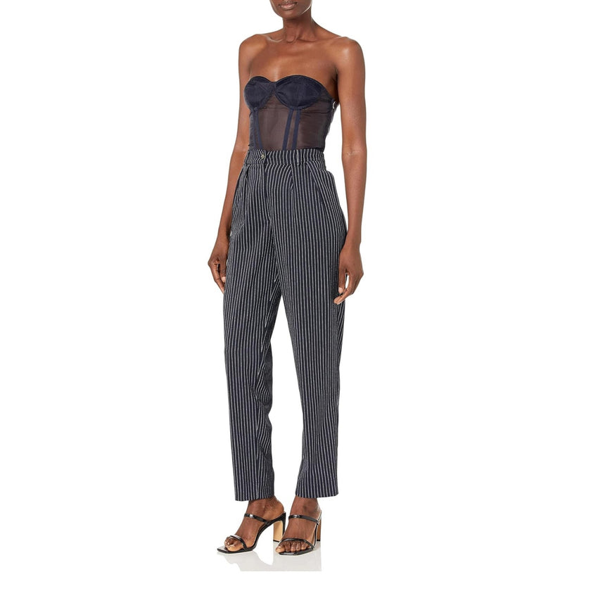 The Drop, Women’s Captain Sky Stripped Suiting Pants, NWT Large