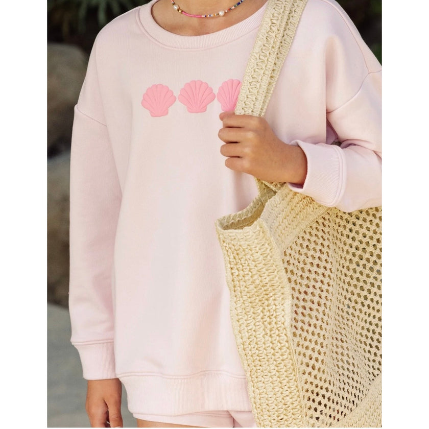 Feather 4 Arrow, Beach Sweatshirt, Pink Marshmallow