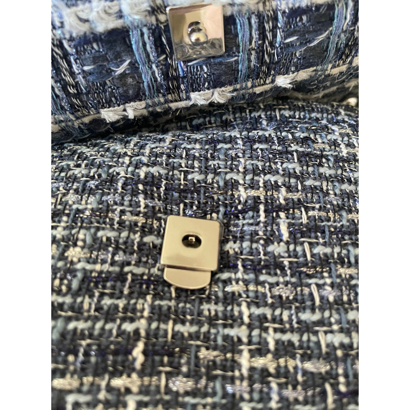 Minime Paris, Haute Denim French Tweed Bag w/ Luxe Details NWOT