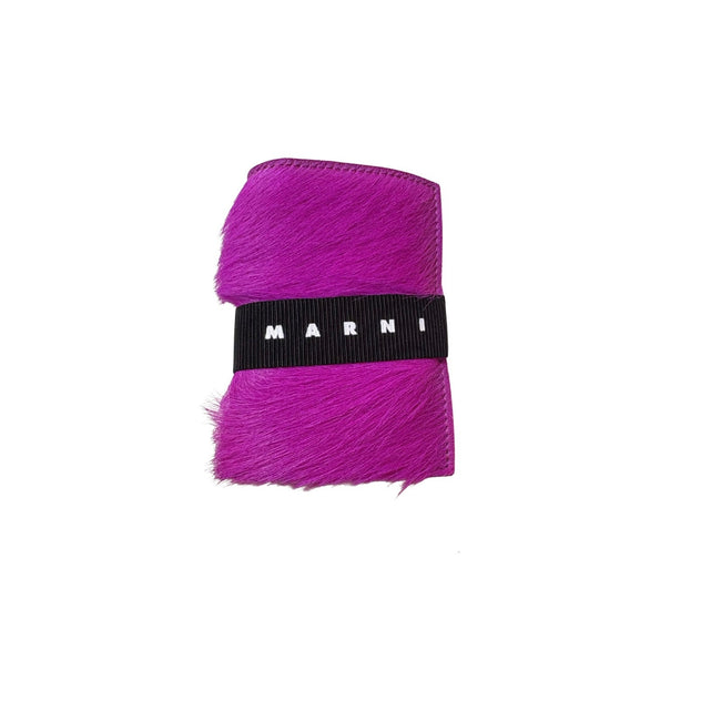 Marni Logo Strap Brushed Effect Wallet