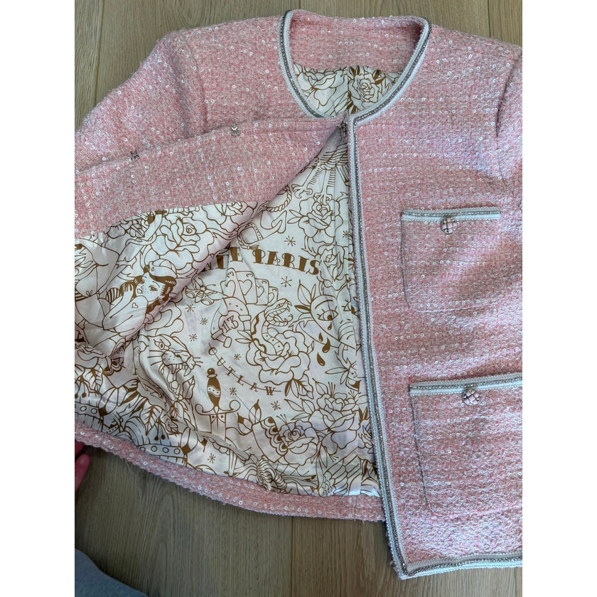 Minime Paris, Pink Tweed Blazer, Med