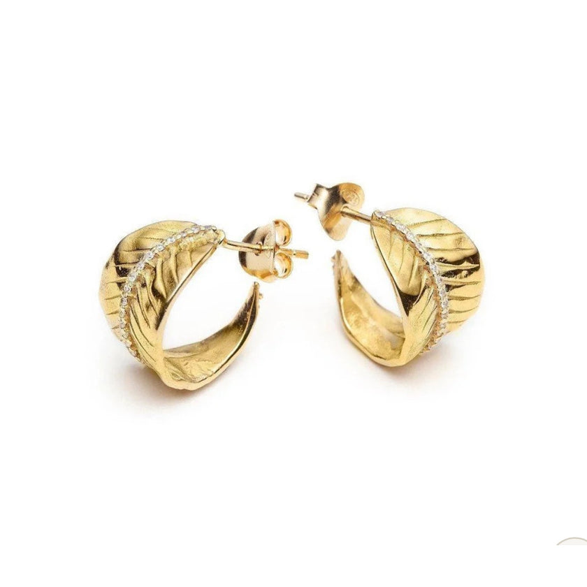 With Love Darling, Ashok Leaf Earrings, NWT