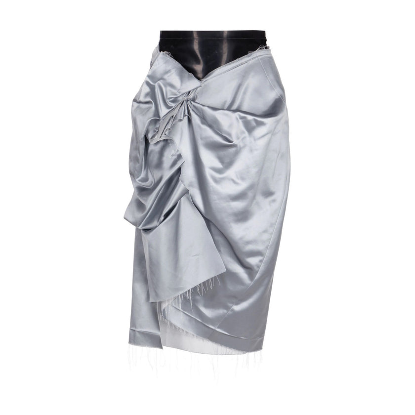 Maison Margiela Deconstructed Satin Pencil Skirt NWT Size 38