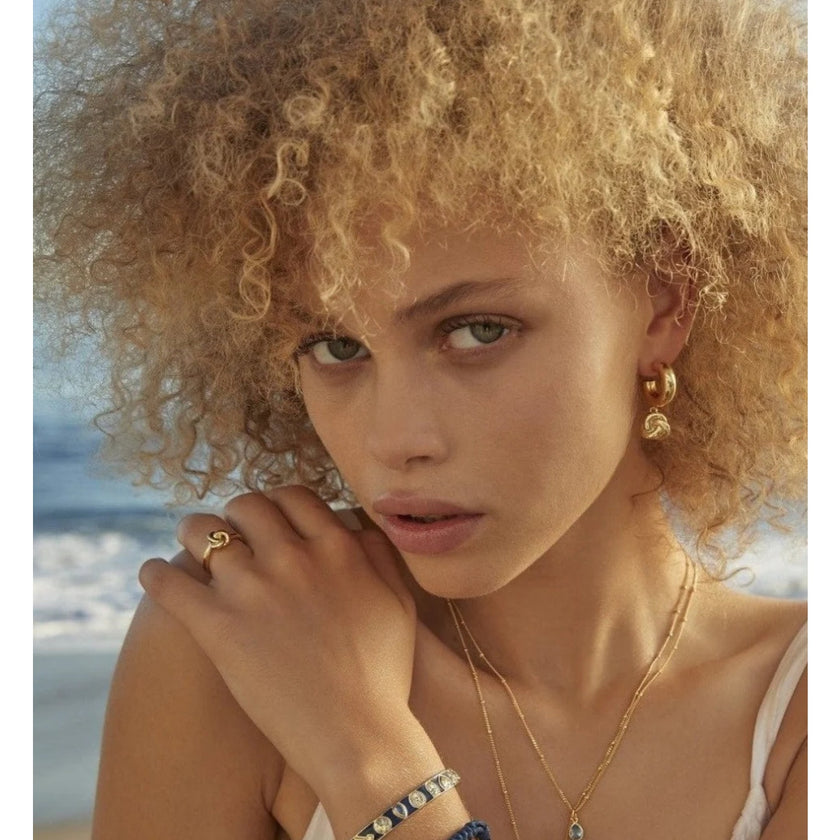 With Love Darling, Knot Huggie Hoops, NWT