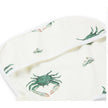 MILKBARN Coastal Crab Ruffle Pocket Bib NWT