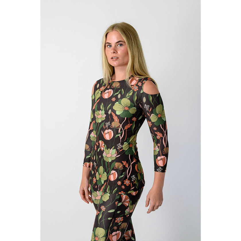 Yoga Democracy, Open Shoulder Top, Botanical Garden