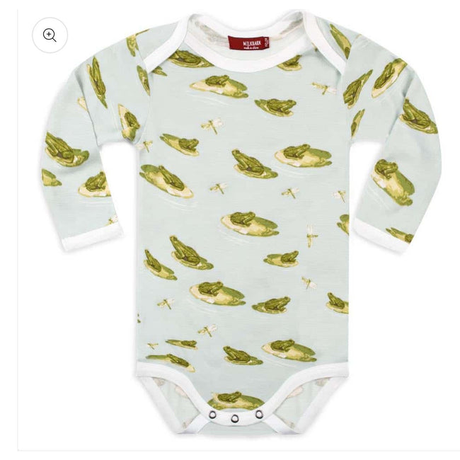 MILKBARN Leapfrog Bamboo Long Sleeve One Piece NWT 6-12 Months