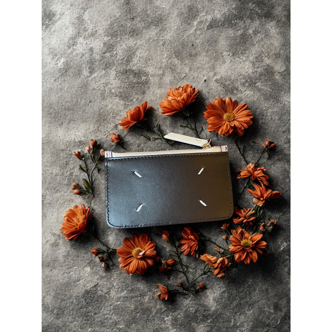 Maison Margiela Tri-Color Stitches Card Holder NWT