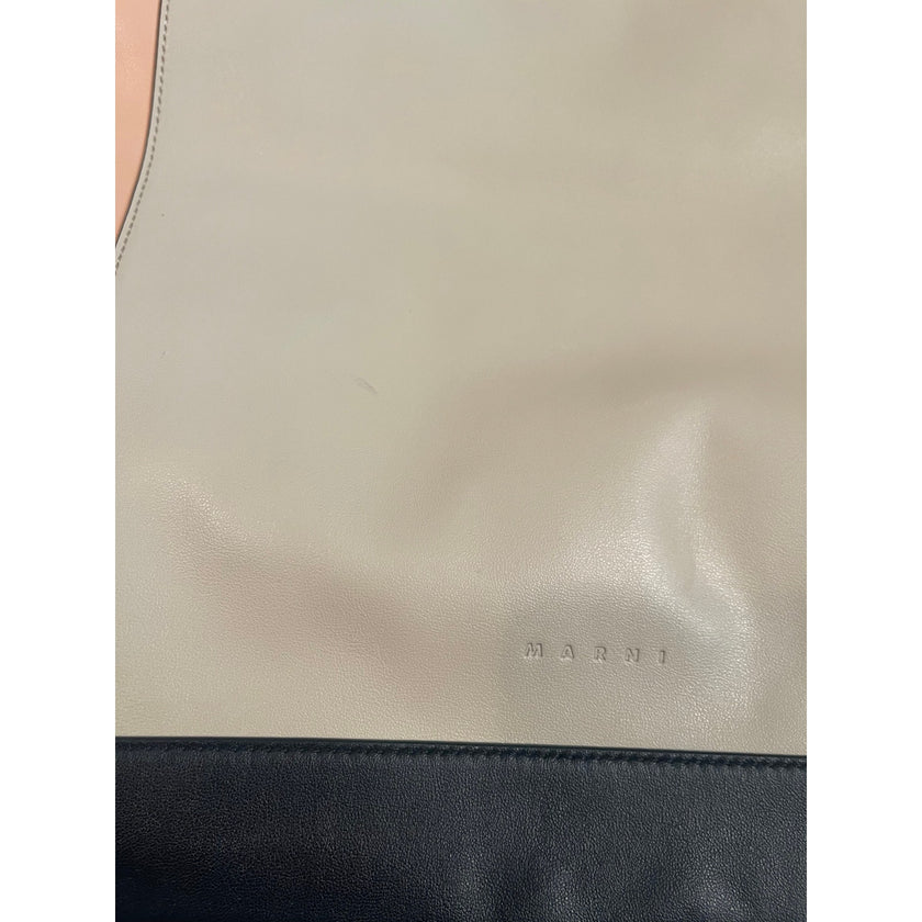 Marni Pod Folded Leather Pouch Bag