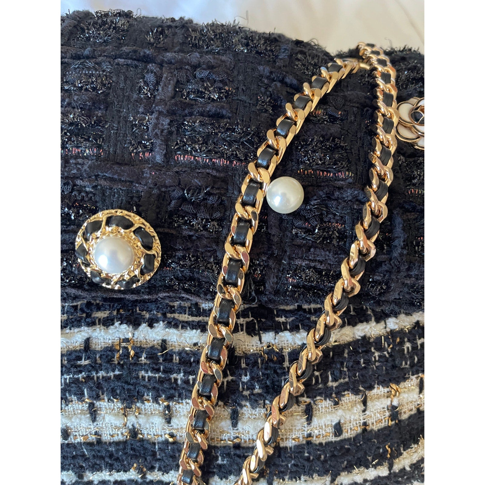 Luxury Tweed Sac – Made in France – Haute Couture, Minime Paris- NWOT
