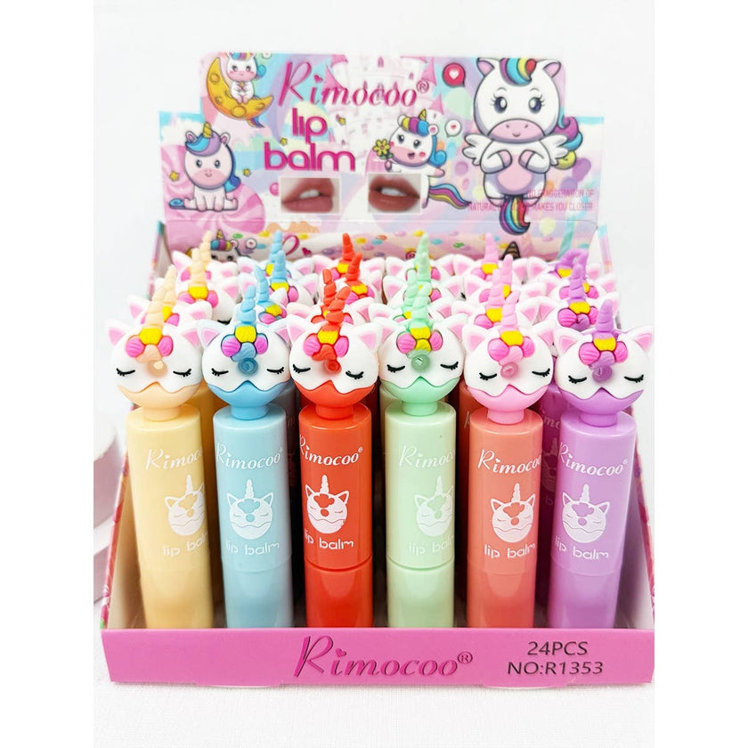 Cute Unicorn Stick Lip Balm: MIX COLOR