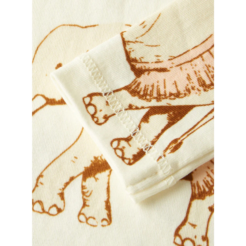 MILKBARN 12-18 Months Tutu Elephant Stretch Long Sleeve Two Piece Pajama Set NWT