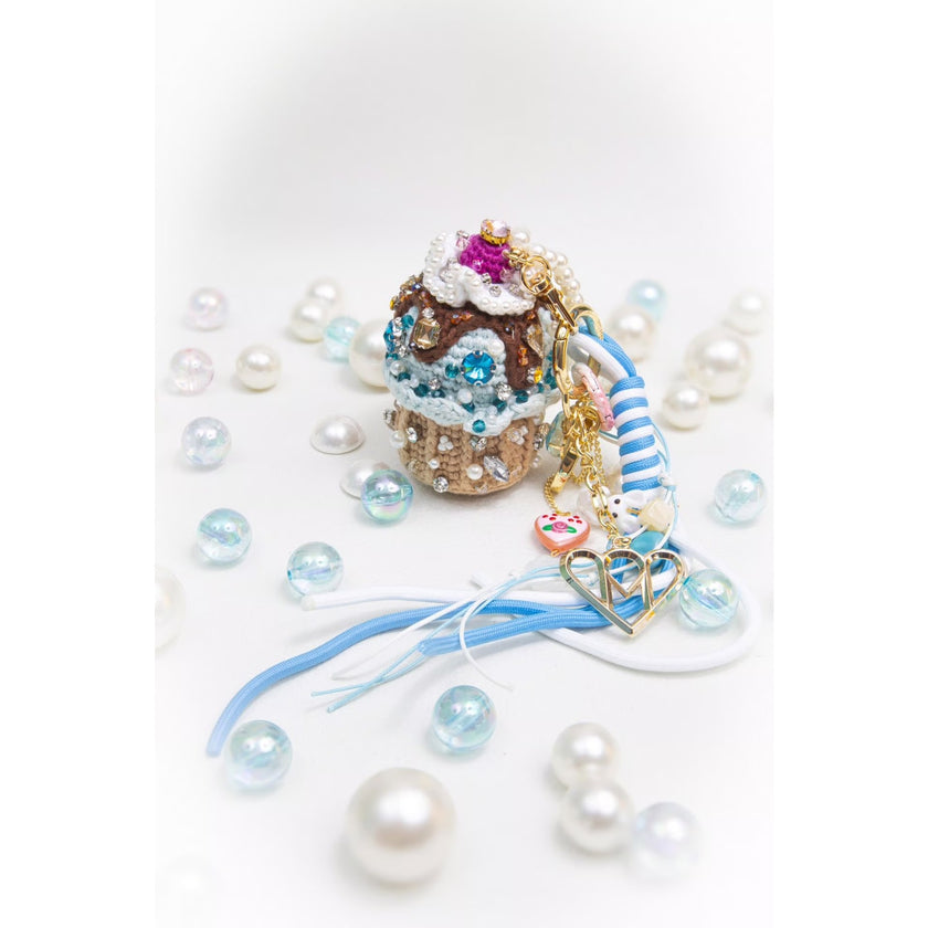 Minime Paris Crystal Cupcake Bag Charm