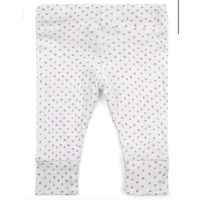 MILKBARN Lavender Dot (Organic) Lavender Dot Organic Cotton Legging NWT 12-18 months