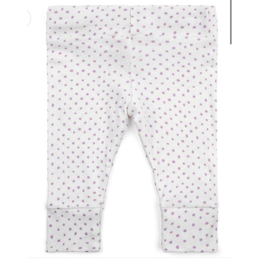 MILKBARN Lavender Dot (Organic) Lavender Dot Organic Cotton Legging NWT 12-18 months