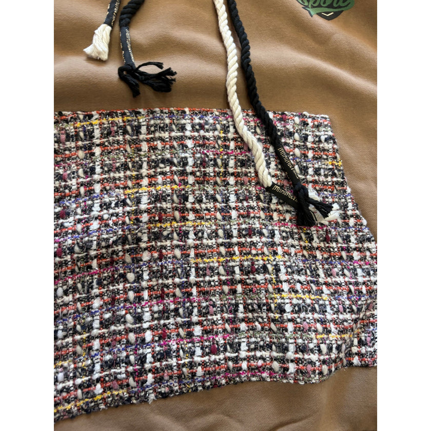 Minime Paris Tweed and Knit Hoodie