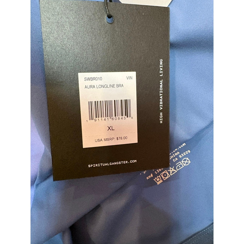 Spiritual Gangster, Aura Longline Bra, NWT, XL