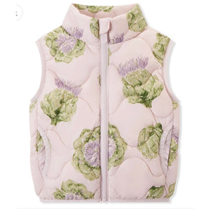 Milkbarn Down Vest Artichoke, NWT, 18-24 Months