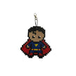 Handmade Fuse Bead Superhero Keychain