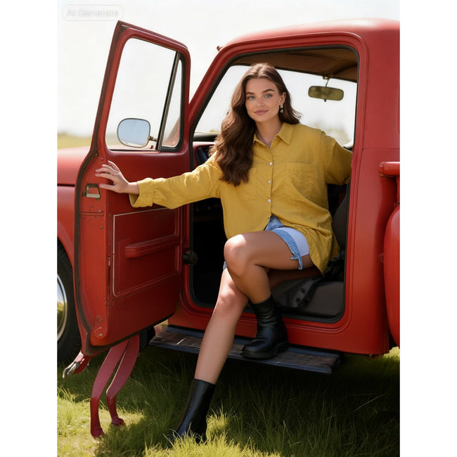 Nu Vintage Yellow Blouse