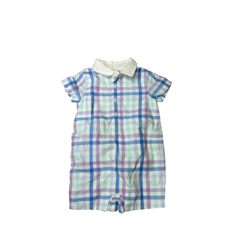 Janie and Jack, Baby Gingham Polo Romper, NWT, Multiple Sizes