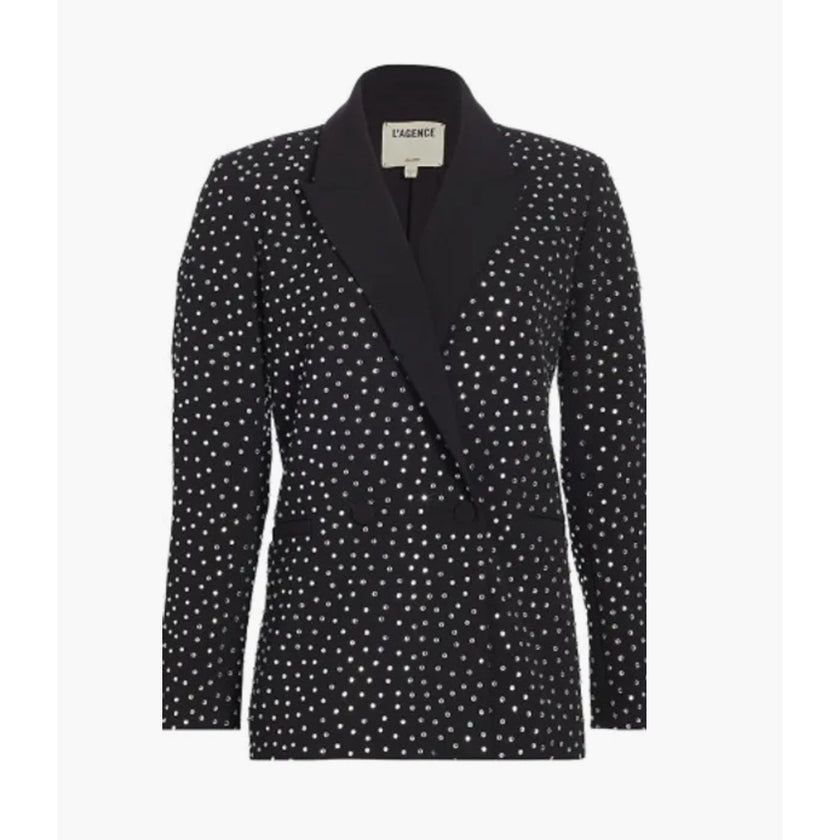 L'AGENCE Jericho Rhinestone Blazer NWT Size:0
