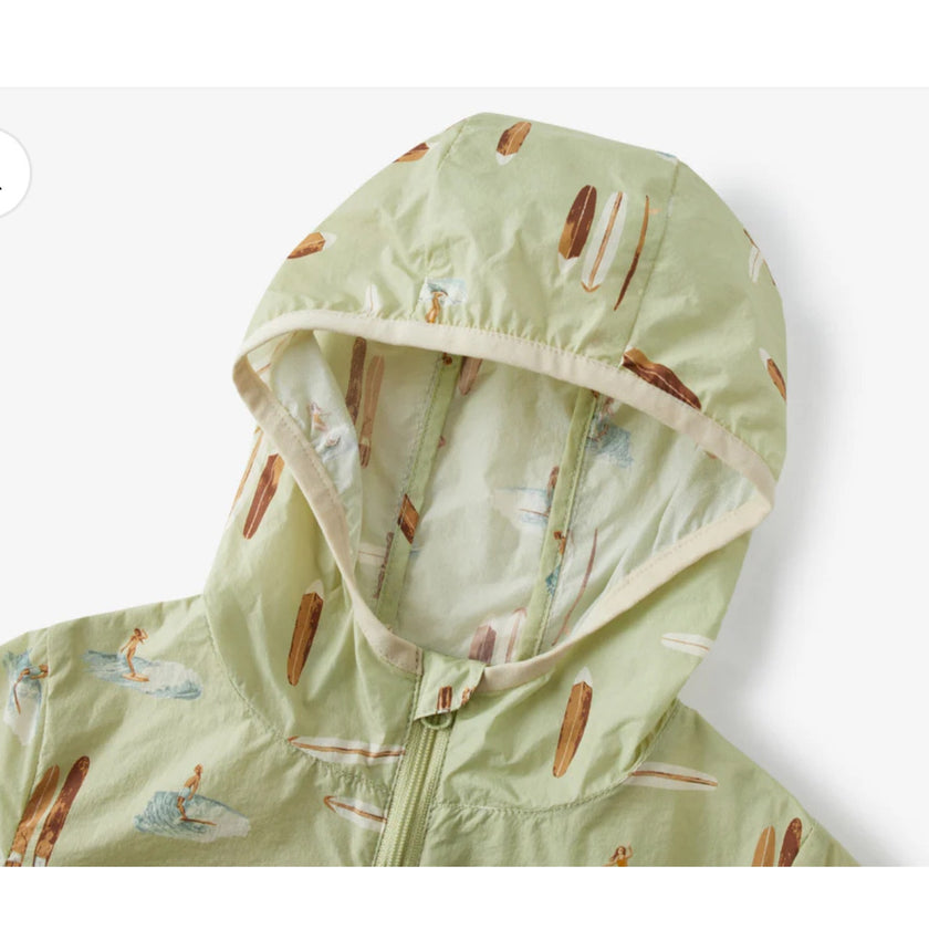 MILKBARN 2/3T Summer Surf Hooded Sun Shield Windbreaker Jacket NWT