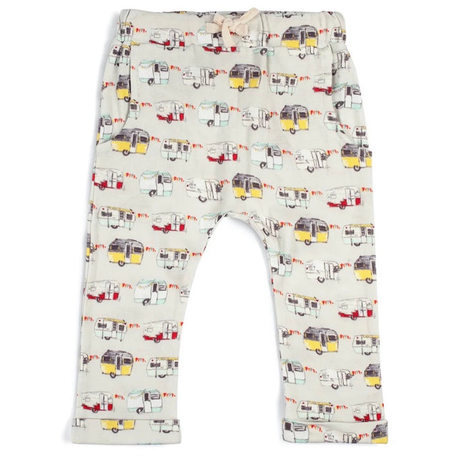 Milkbarn, Vintage Trailers Organic Cotton Baby Jogger Pants, NWT