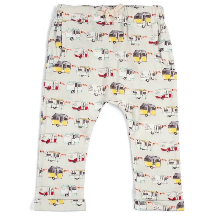Milkbarn, Vintage Trailers Organic Cotton Baby Jogger Pants, NWT