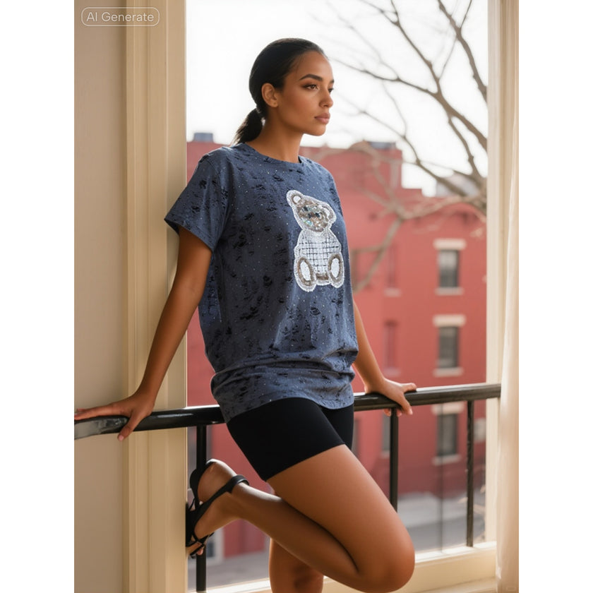 Minime Paris Teddy Bear T-Shirt