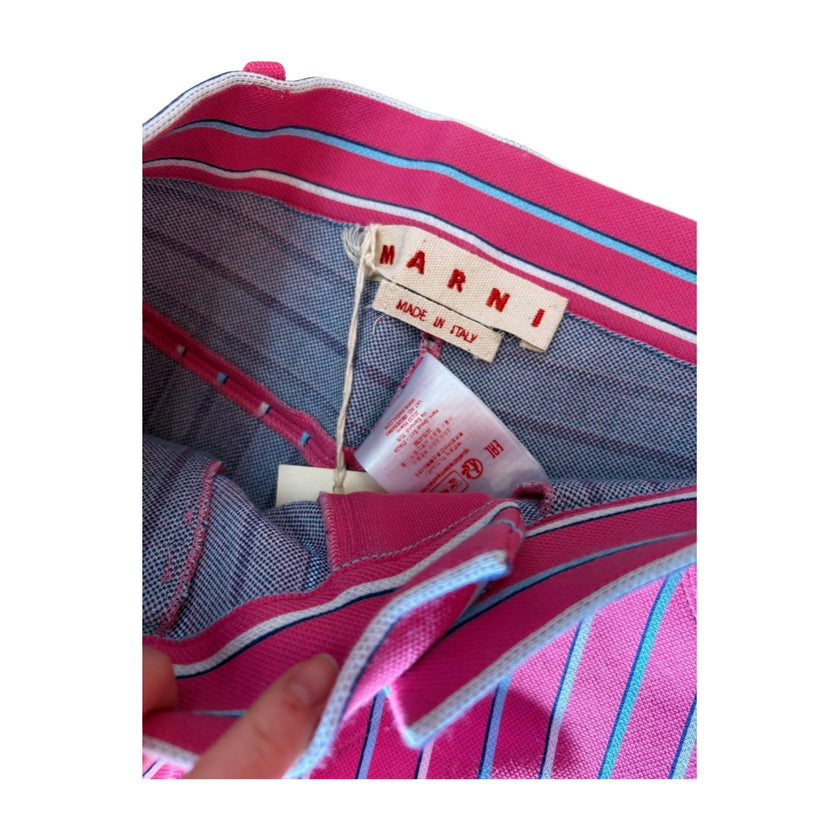 Marni Pink Stripe Trousers