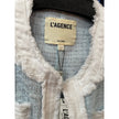 ✨ L’AGENCE Agnes Tweed Denim Jacket – Size Large – NWT ✨