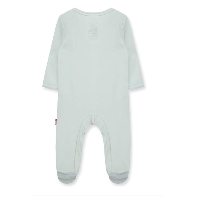 MILKBARN 6-12 Months Slate Blue Stretch Footed Romper NWT