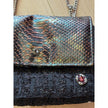 Minime Embossed Leather/ Tweed Medium Sac