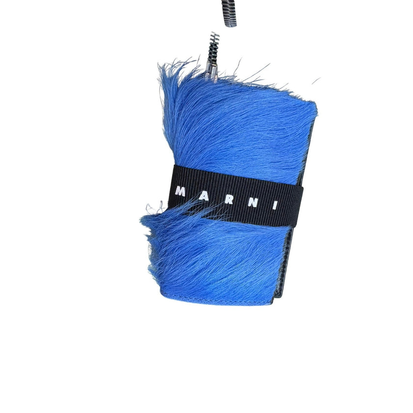 Marni Logo Strap Brushed Effect Wallet NWT