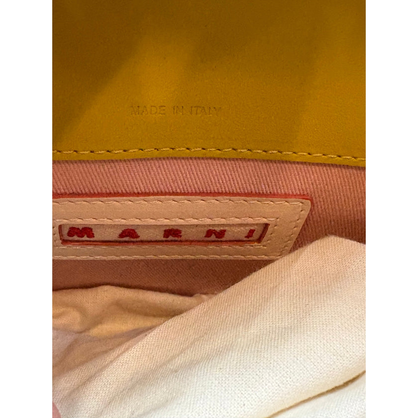 Marni Medium Trunk Bag, Grey, Black, Yellow