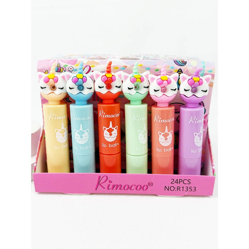 Cute Unicorn Stick Lip Balm: MIX COLOR