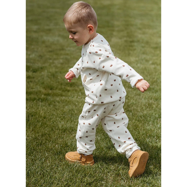 Milkbarn, Knitted Sweatpants Honey Bear, NWT, 2T-3T