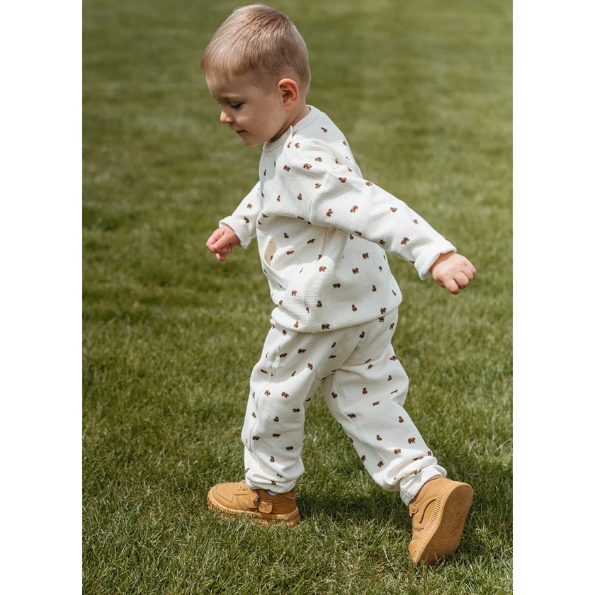 Milkbarn, Knitted Sweatpants Honey Bear, NWT, 2T-3T