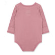 MILKBARN 0-3 Months Plum Stretch Crossover Long Sleeve One Piece