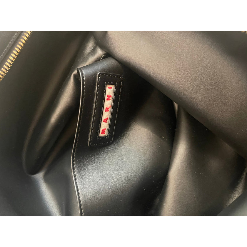 Marni Pod Folded Leather Pouch Bag