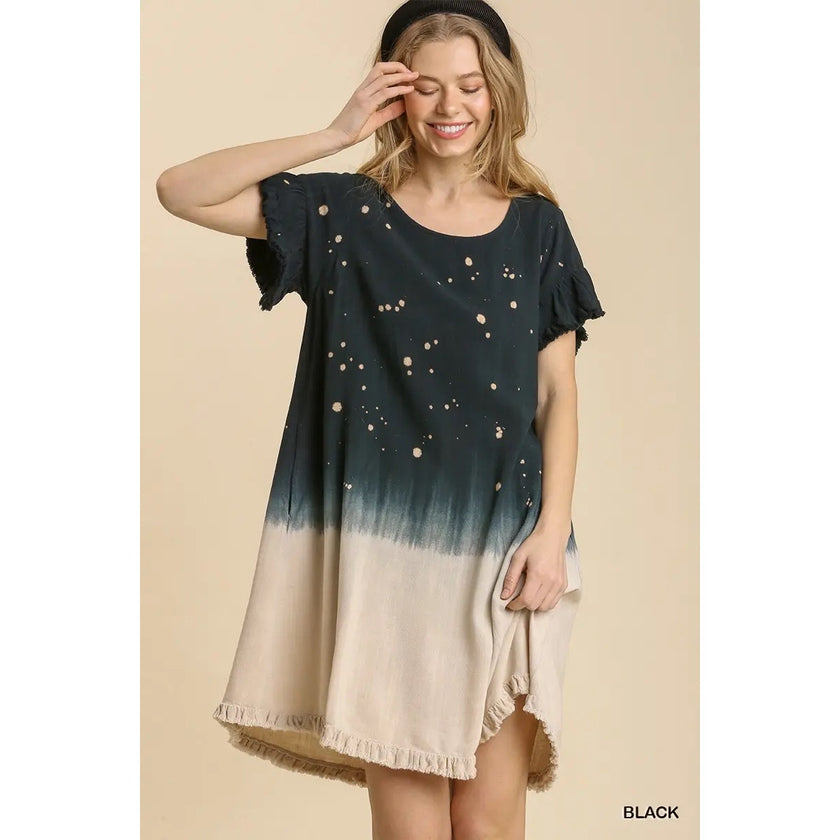 Umgee Black T-Shirt Dress