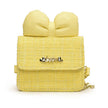 Sweet Bow Children's Shoulder Bag Plaid Fashion Style: Yellow